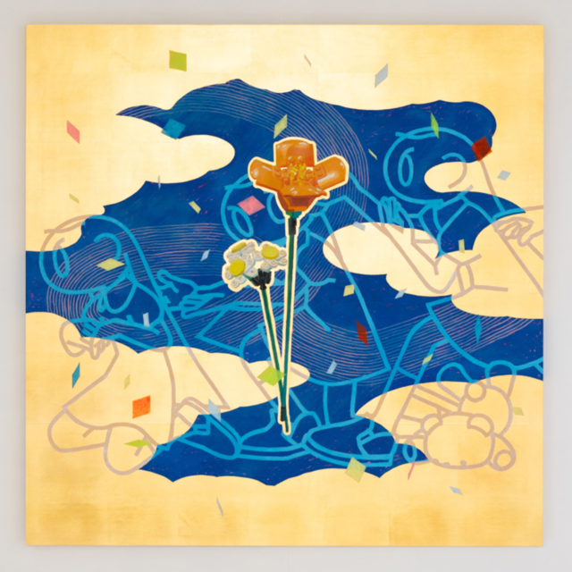 타카하시 마호, Keshi, oil, acrylic on canvas, 116.7x116.7cm, 2023 [사진 갤러리 비선재]