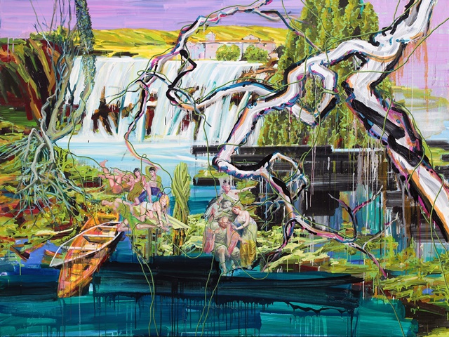눈먼자의 숲에서 메두사를 보라 Behold Medusa at the forest of the blind, 2020, oil on canvas ,  194x260cm. 이미지 K&L미술관
