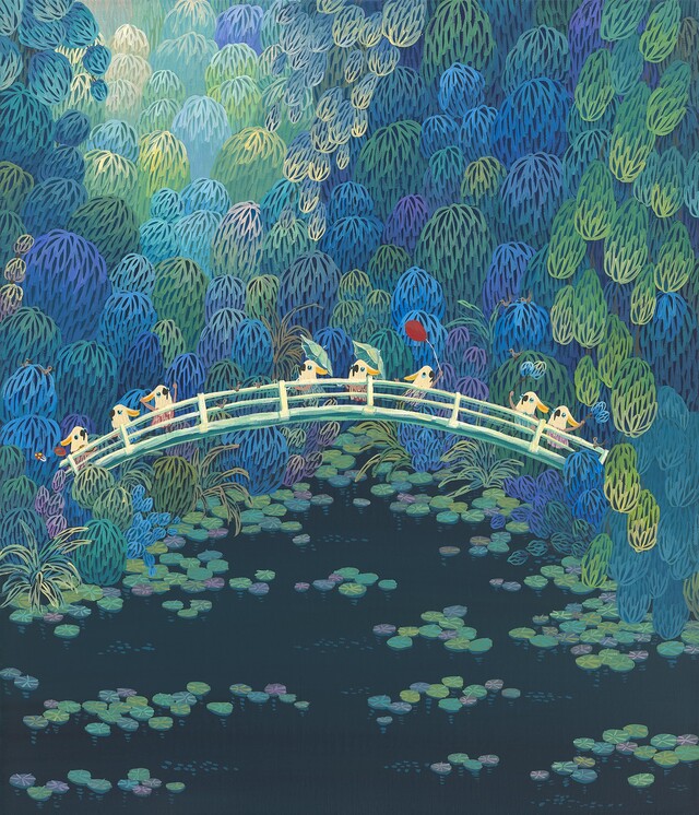 진영 Jin Young, Tread a path, 2023, Acrylic on canvas, 45 x 53 cm. 이미지 갤러리조은
