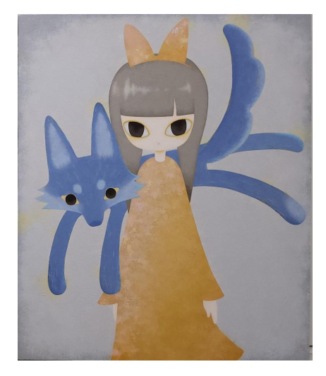 와다 치주Wada Chizu,  Close to You, 2024,  Acrylic on canvas, 72.7 x 60.6 cm. 이미지 VIVIAN CHOI GALLERY 비비안초이갤러리
