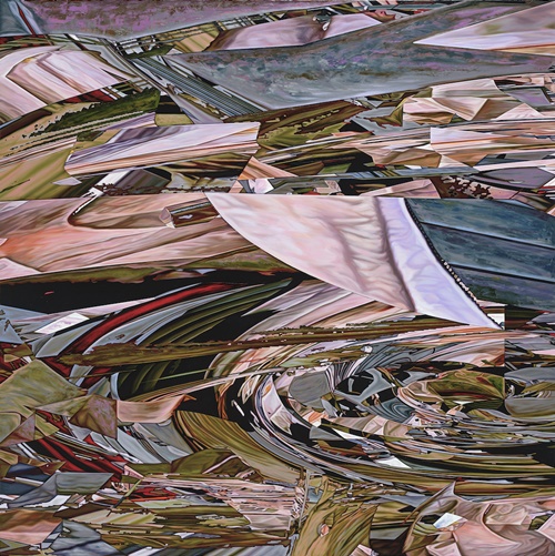 진 마이어슨Jin Meyerson, Ascendant 2.0, 2023, Oil and acrylic polymer on canvas, 190 x 190 cm. 이미지 조현화랑