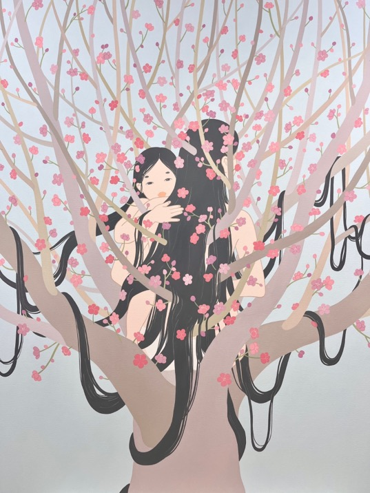 신영미Youngmi Shin, The first season, 2023, Acrylic on canvas, 153x122cm. 이미지 아뜰리에 아키