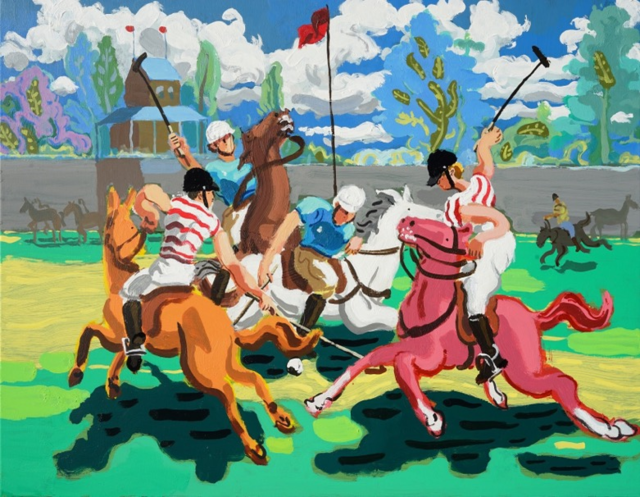 윤상윤Yoon Sangyoon, Open Sky, 2023, Acrylic on canvas, 91x116cm. 이미지 아뜰리에아키