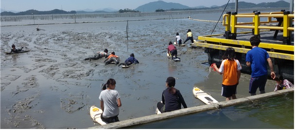 순천 거차마을 뻘배체험. 이미지 해수부.