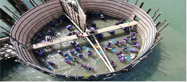 남해 지족마을 죽방렴체험. 이미지 해수부.