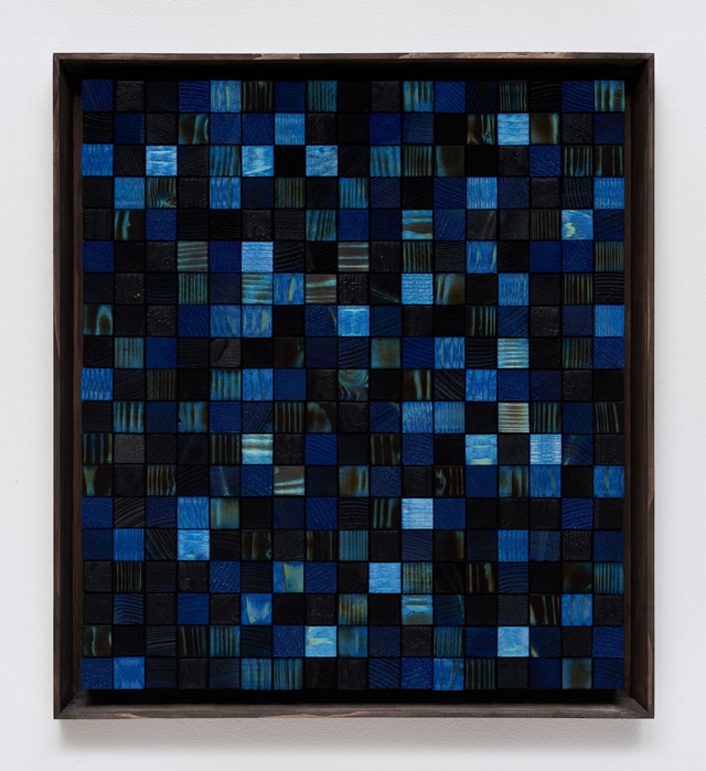 김기주 KIM Gijoo, Assortiment, 2024, Wood, Combustion, Acrylic, n˚2403, 53.3cm x47.5cm. 이미지 영은미술관