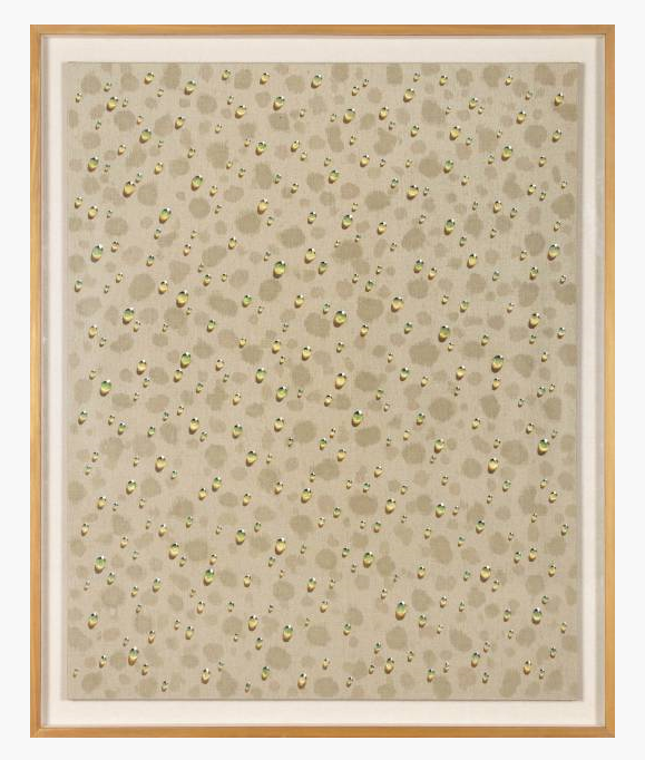 김창열 Kim Tschang-Yeul, Waterdrops SH201003, 2015, Oil on hemp cloth, 162.2 x 130.3 cm. 이미지 갤러리조은