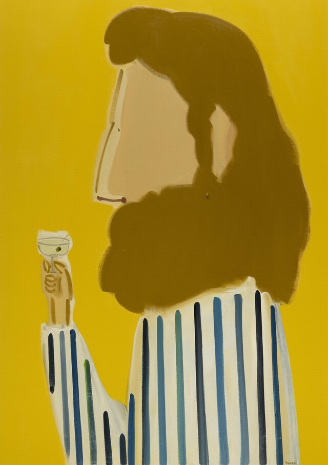 백윤조 Paek Yunzo, Martini, 2024, Oil on canvas, 133 x 94 cm. 이미지 갤러리조은