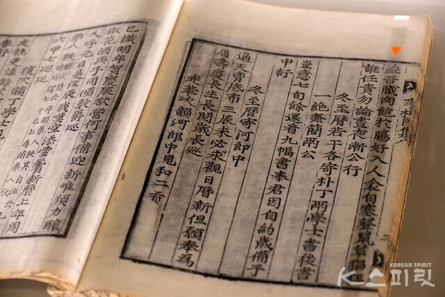 '고양이를 나무라다', 이규보, 『동국이상국집(東國李相國集)』, 13세기 이후, 서울대학교 규장각한국학연구원 [사진 김경아 기자]