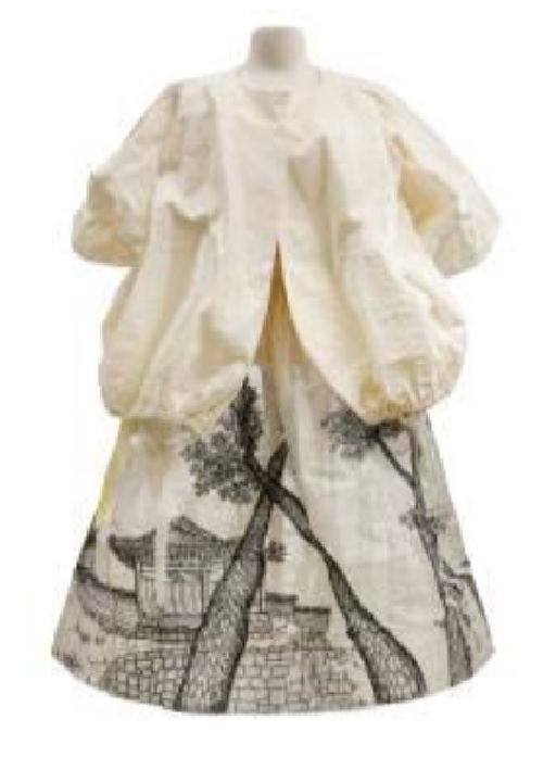 한국적 미감의 백미를 보여준 한지 한복. 이미지 국립민속박물관.