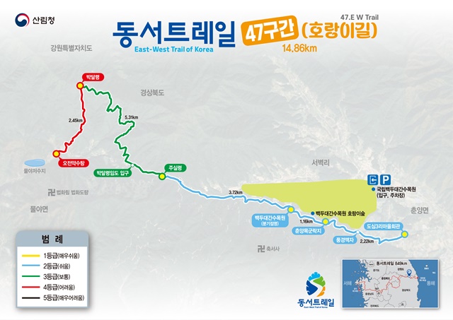 동서트레일 47구간. 이미지 산림청.