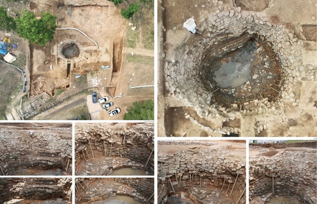 집수시설 유적 이모저모. 사진 국가유산청.