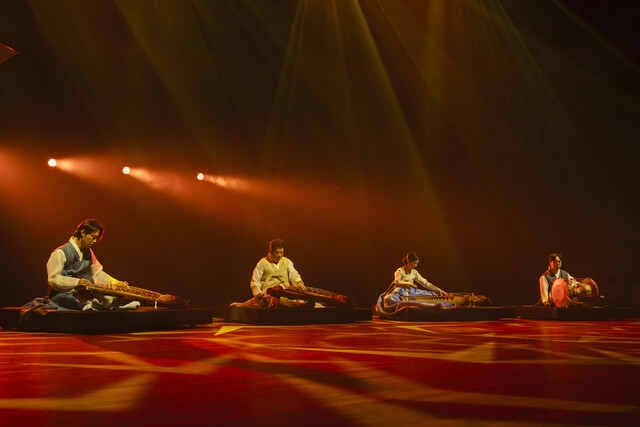 2024 여우락 기자간담회 쇼케이스 (왼쪽부터) 이준, 이태백, 허윤정, 방지원 [사진 제공 국립극장]