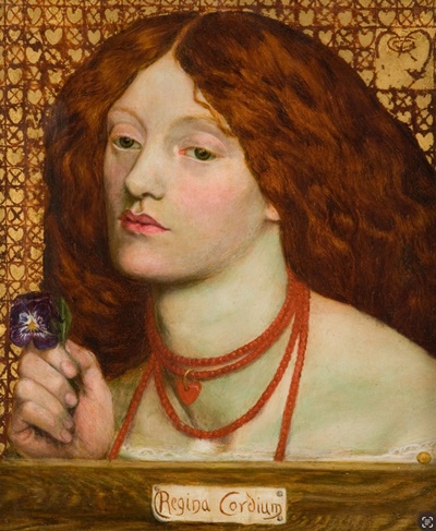 단테이 게이브리얼 로세티, 레지나 코르디움, 1860, 패널에 유채, 25.4 x 20.3 cm, 소장Johannesburg Art Gallery, Johannesburg. 이미지 (재)부산문화회관