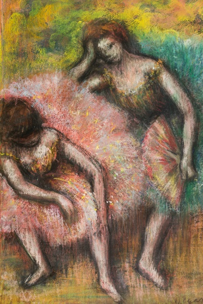 에드가 드가, 두 명의 무희들, 1898, 종이에 파스텔, 50 x 35 cm, 소장 Johannesburg Art Gallery, Johannesburg. 이미지 (재)부산문화회관
