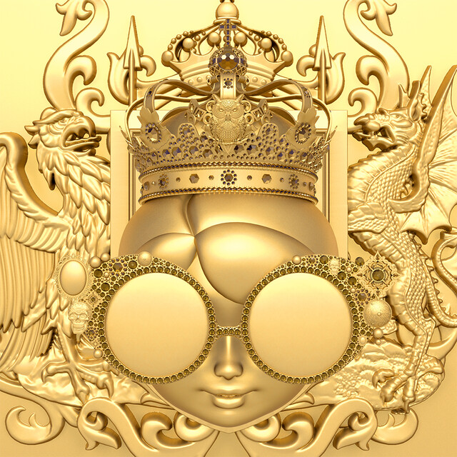 김지희,  Eternal Golden. 2024. Digital Print. 100x100cm. 복사. 이미지 김지희