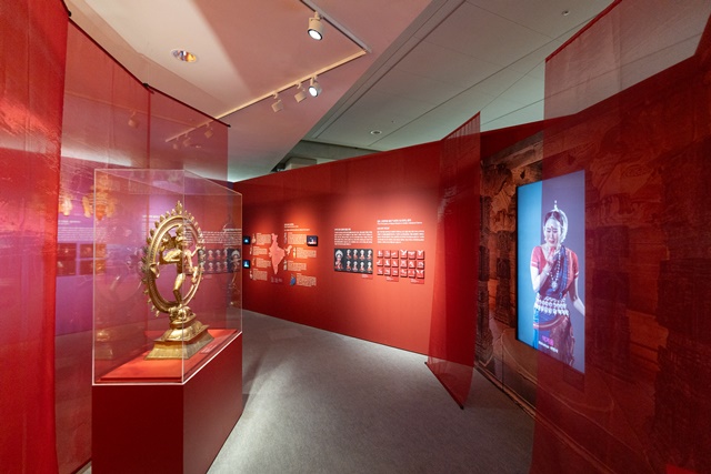 ‘남아시아 춤의 성소 : 리미널 스페이스’ 전시 모습. 이미지 국립아시아문화전당.