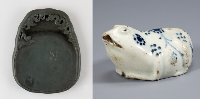 벼루와 두꺼비 연적. 이미지 국립중앙박물관.