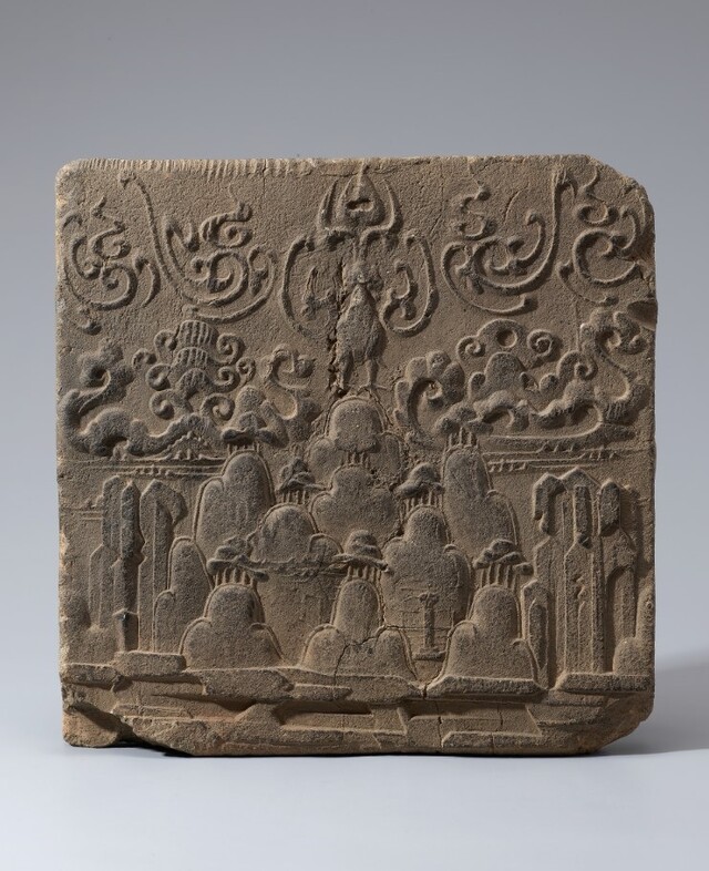 청자무늬 벽돌. 이미지 국립중앙박물관.