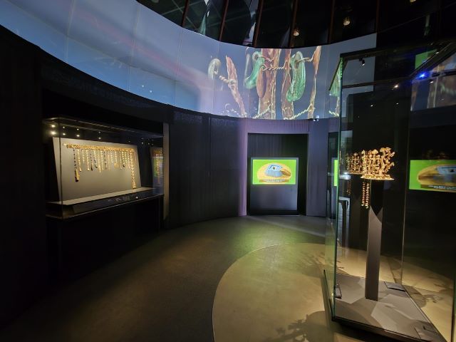 국보순회전 전시 모습(일부). 이미지 국립부여박물관.