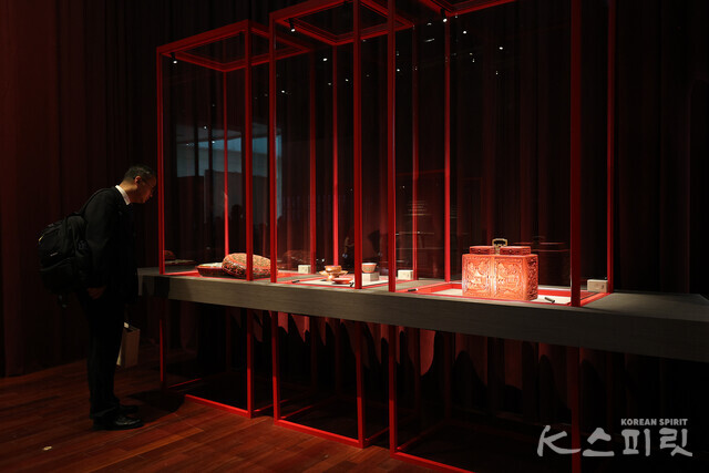 국립중앙박물관은 7월 10일(수)부터 9월 22일(일)까지 한・일・중 국립박물관 공동특별전 《三國三色-동아시아의 칠기》를 개최한다 [사진 김경아 기자]