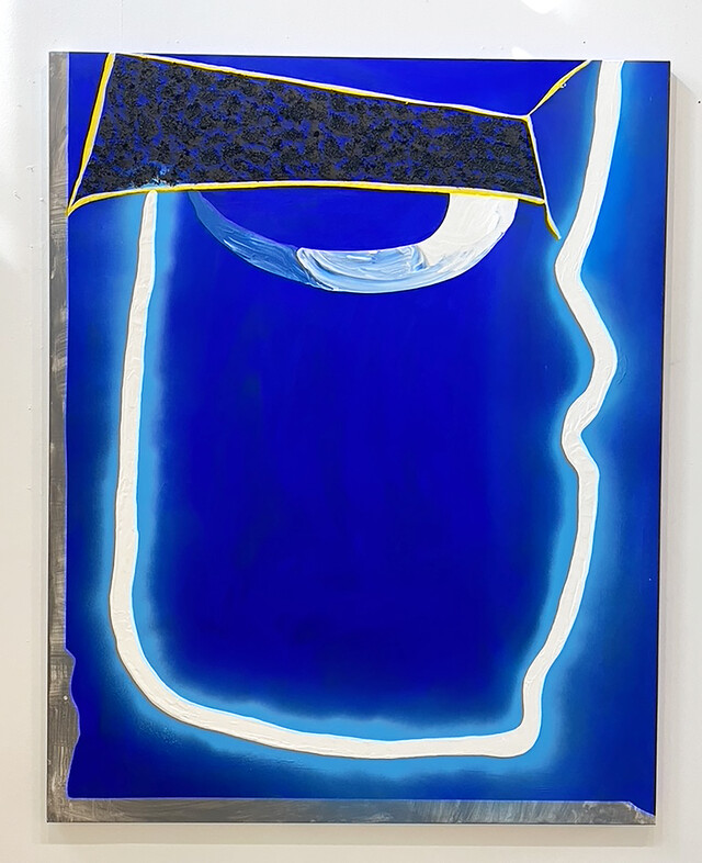 새아리, Glow, 2022, Acrylic on canvas, 162 × 130 × 4 cm. 이미지 금산갤러리