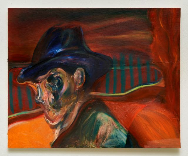 서원미, 카우보이휘슬002, 2024, Oil, oil pastel on canvas, 72.7 x 91 cm. 이미지 라흰갤러리