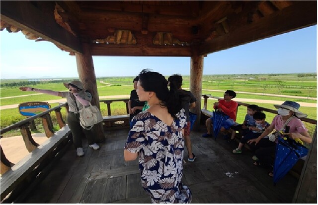 2023년 친환경 전기버스와 함께하는 새만금 생태여행 운영 모습. 국립공원공단.