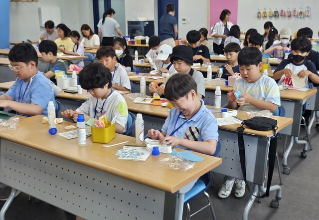 ‘신나는 박물관’프로그램 참여 모습. 이미지 국립대구박물관.