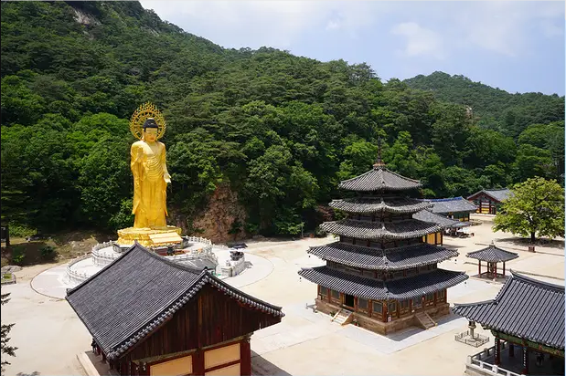 첫 답사지 충북 보은 법주사. 사진 법주사 누리집 갈무리.