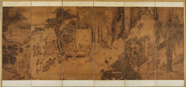 김홍도의 ‘서원아집도’. 이미지 국립중앙박물관.