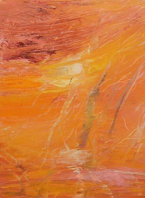 심현희, 생의 한가운데_따스함을 채워서, 2024, 캔버스에 오일, 130X97cm. 이미지 영은미술관