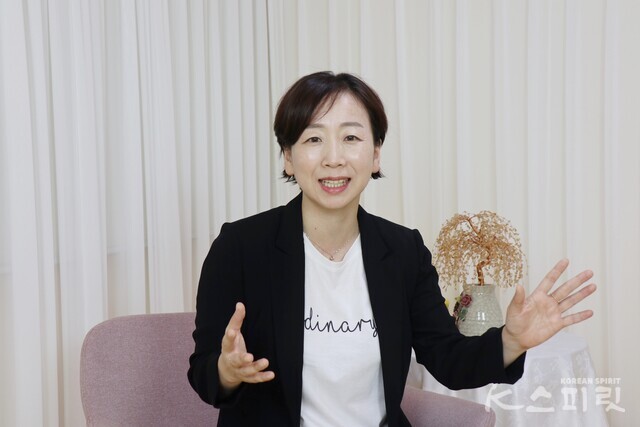 박미경 브레인트레이닝센터 서울 강남구 대표원장은 '뇌 건강관리 전문센터', '뇌 건강관리 문화센터'로서의 포부를 밝혔다. 사진 강나리 기자.