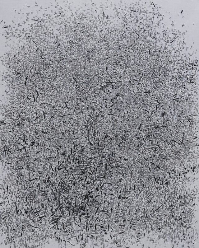 차명희, 숲, 2024 acrylic, charcoal on canvas  162 x 130cm. 이미지 금산갤러리
