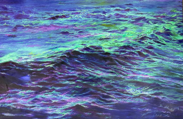 Cast a spell, 2024, Oil on canvas, 53 × 80.3 cm. 이미지 금산갤러리