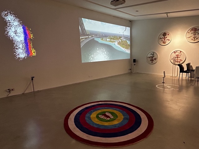 도로시 윤 개인전 'Dancing with the Future' 전시 장면(부분). 이미지 구하우스미술관