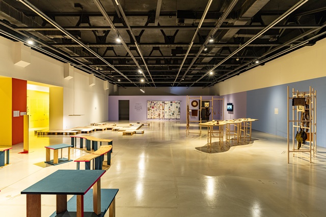 '인투 더 리듬: 스코어로부터 접촉지대로' 전시 장면(부분). 이미지 아르코미술관