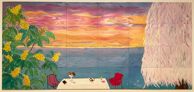 나의 길 그리고 나의 삶 my path, my life, 2024, Oil on linen,  521.2X972cm. 이미지 영은미술관