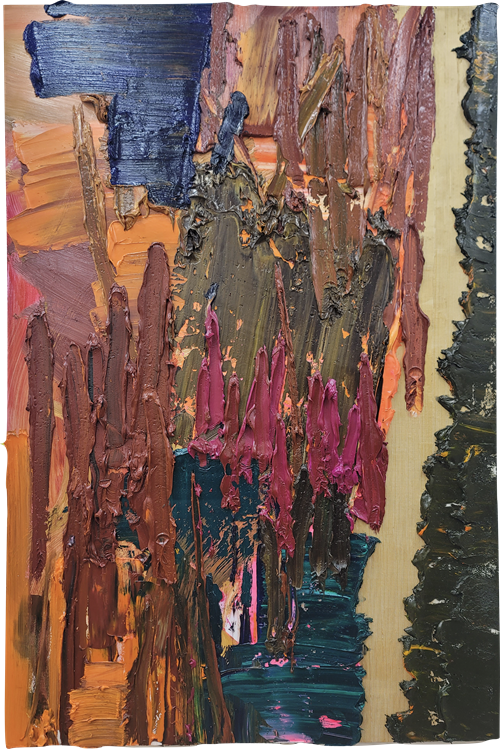 정재철, Middle ground, 2024, oil on canvas, 194x130cm (120F). 이미지 갤러리박영