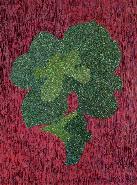 시간꽃Flower of Time, 2024, Lacquer painting, mother of pearl on the wood, 130 x 97cm. 이미지 갤러리 채율