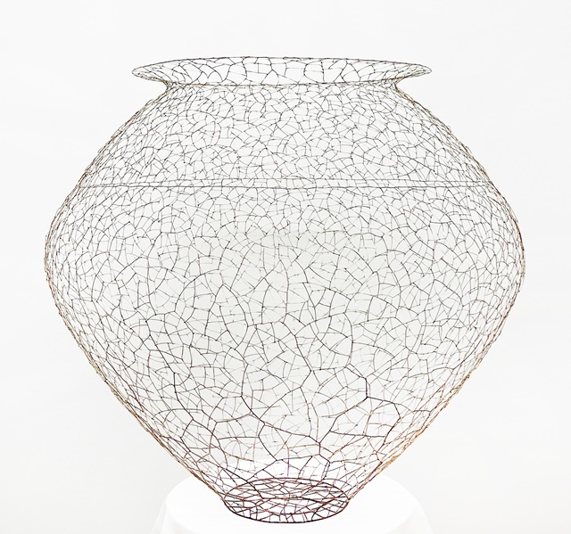 정광호Jung Kwang Ho, The Pot 24130, 2024, Copper Wire, 130 x 130 x 125 cm. 사진 제공 조현화랑