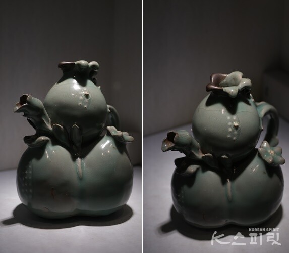 석류모양의 고려 상형 주자. 사진 강나리 기자.