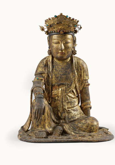 목조관음보살좌상. 이미지 국립경주박물관.