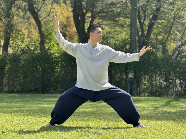 천신무예예술단 기필수 수석 트레이너. 사진 천신무예예술단 제공.