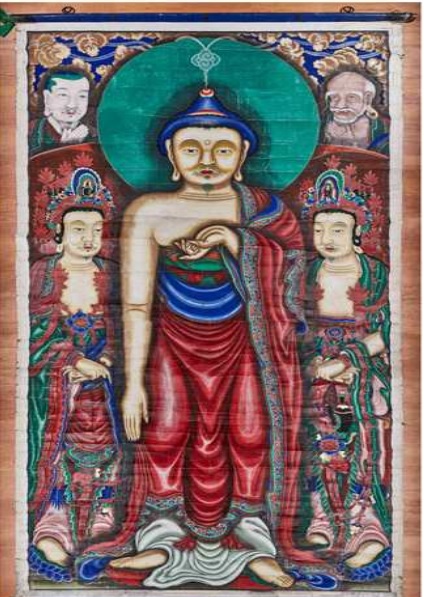 부산 범어사 괘불도. 이미지 국가유산청.