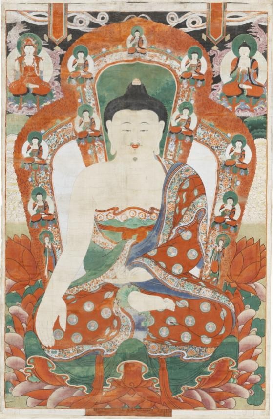 ‘달성 유가사 영산회 괘불도’. 이미지 국가유산청.