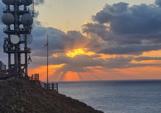 2025년 1월 1일 독도 일출. 사진 서경덕 교수실