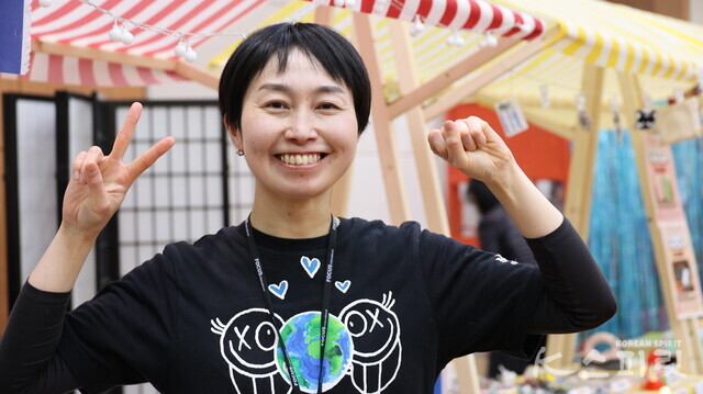 일본 홋카이도 삿포로에서 한국식 명상 브레인트레이닝센터를 운영하는 도이 미치코 씨. 사진 강나리 기자.