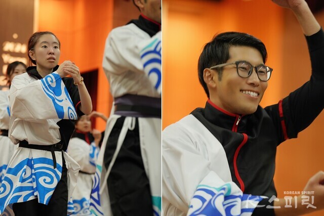 일본 전통춤 요사코이를 선보이는 청년 지구시민 페스타 참가자들. 사진 하미진 기자.