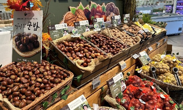 설 임산물 할인 판매. 이미지 산림청.